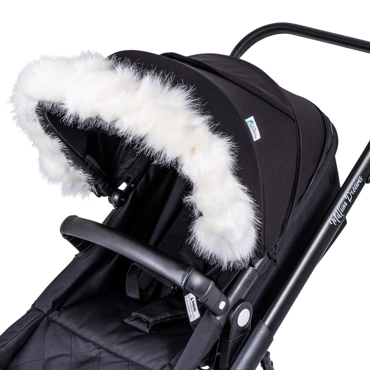 For Your Little One Universal Faux Fur Hood Trim for Prams & Pushchairs