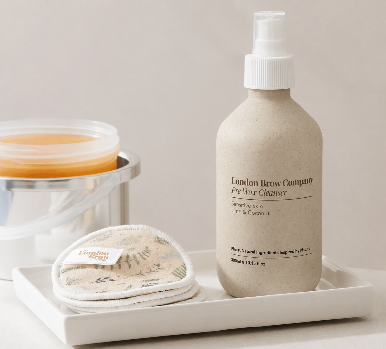 London Brow Pre-Wax Micellar Water – Natural Vegan Skin Cleanser 300ml