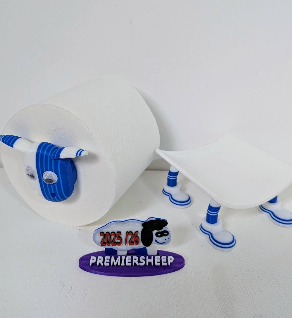 Chaddyverse Blackburn Rovers Sheep Toilet Roll Holder – 2025/26 Fan Gift