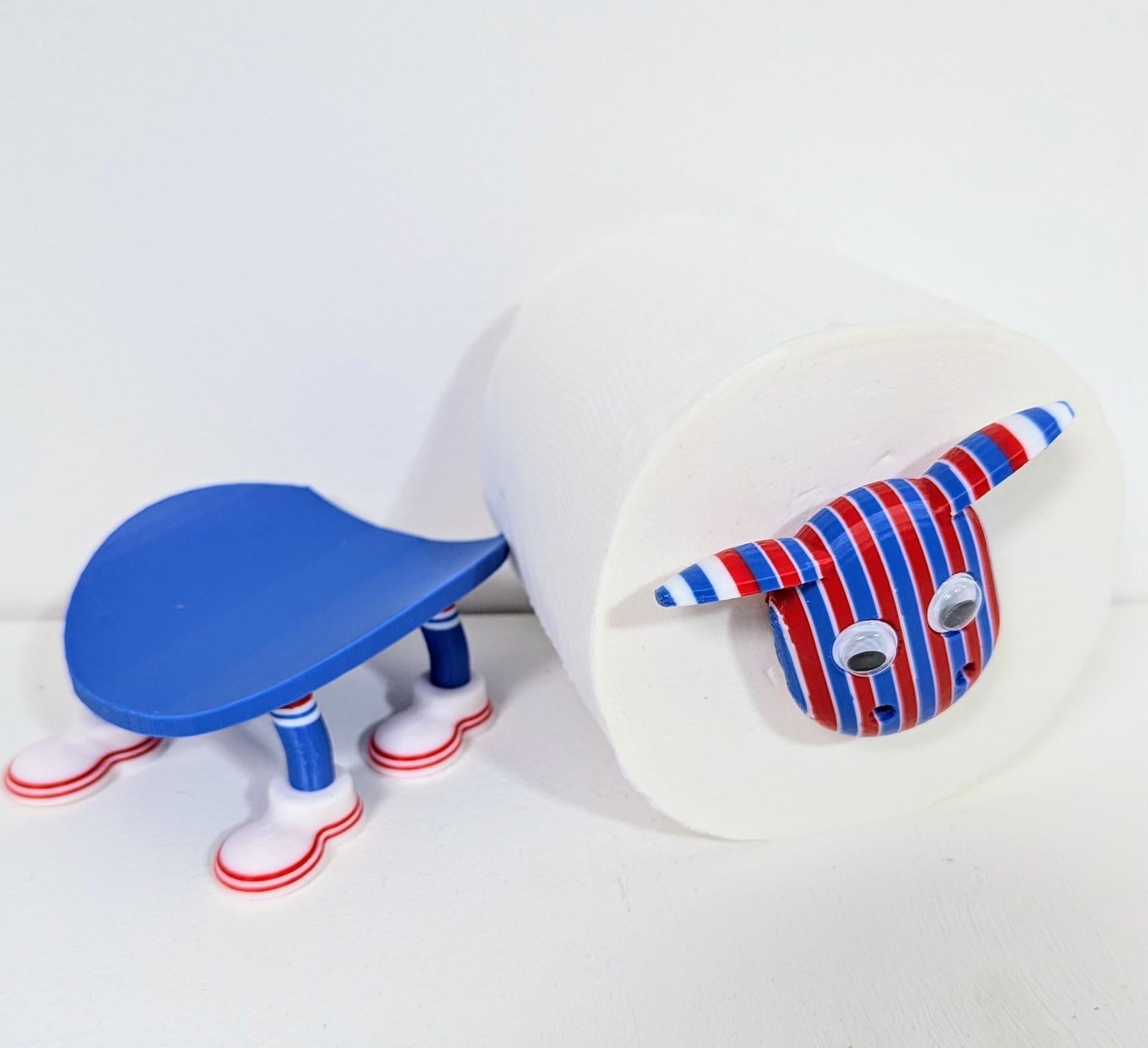 Chaddyverse Crystal Palace Toilet Roll Holder – 2025/26 Football Fan Gift