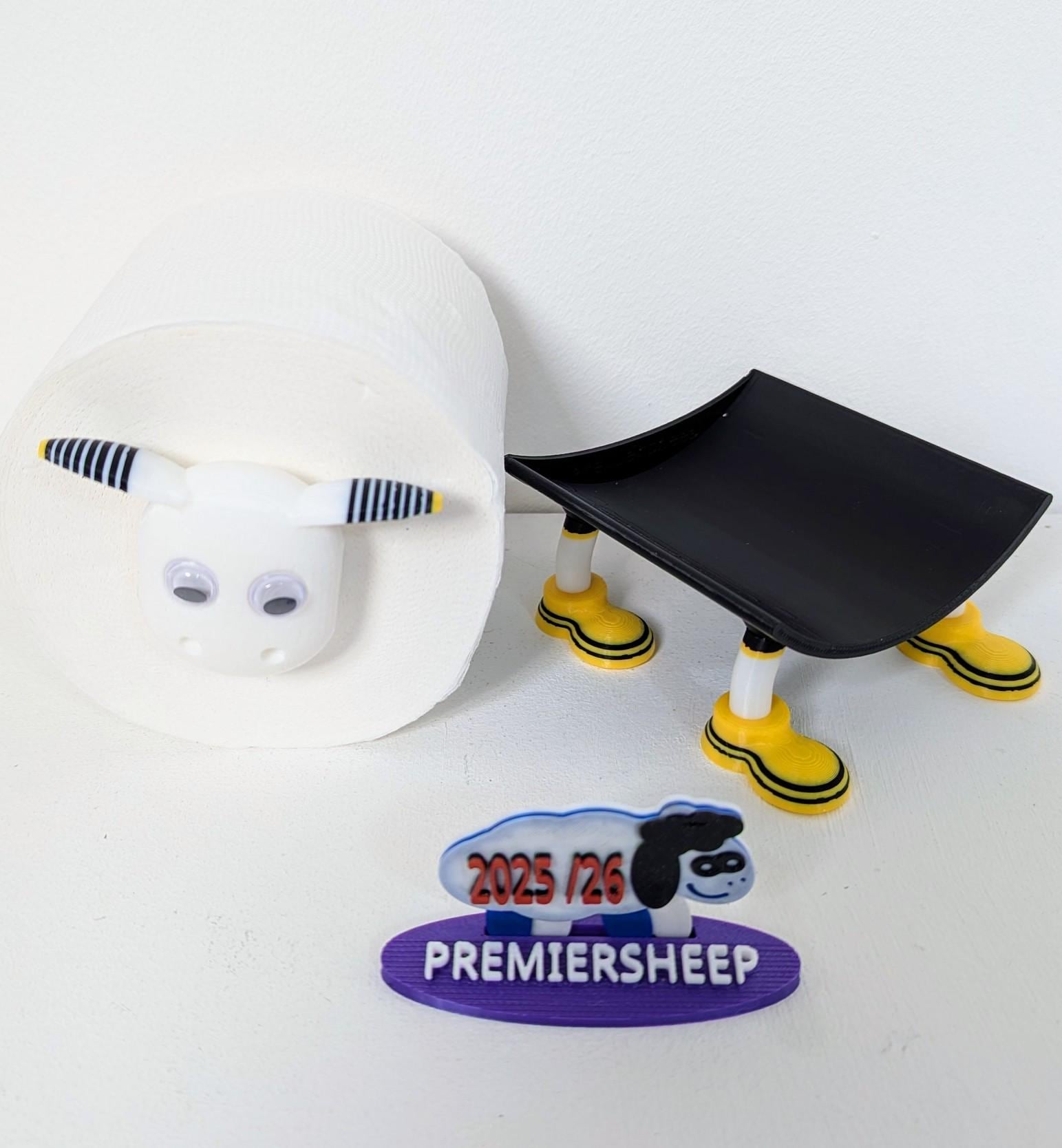 Chaddyverse Derby County Sheep Toilet Roll Holder – Football Fan Gift