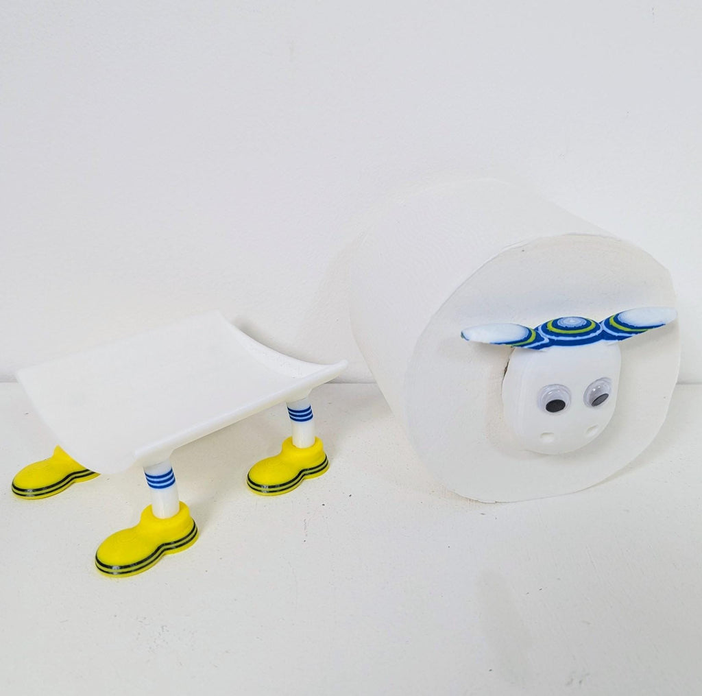 Chaddyverse Leeds United Toilet Roll Holder – 3D Printed Football Fan Gift
