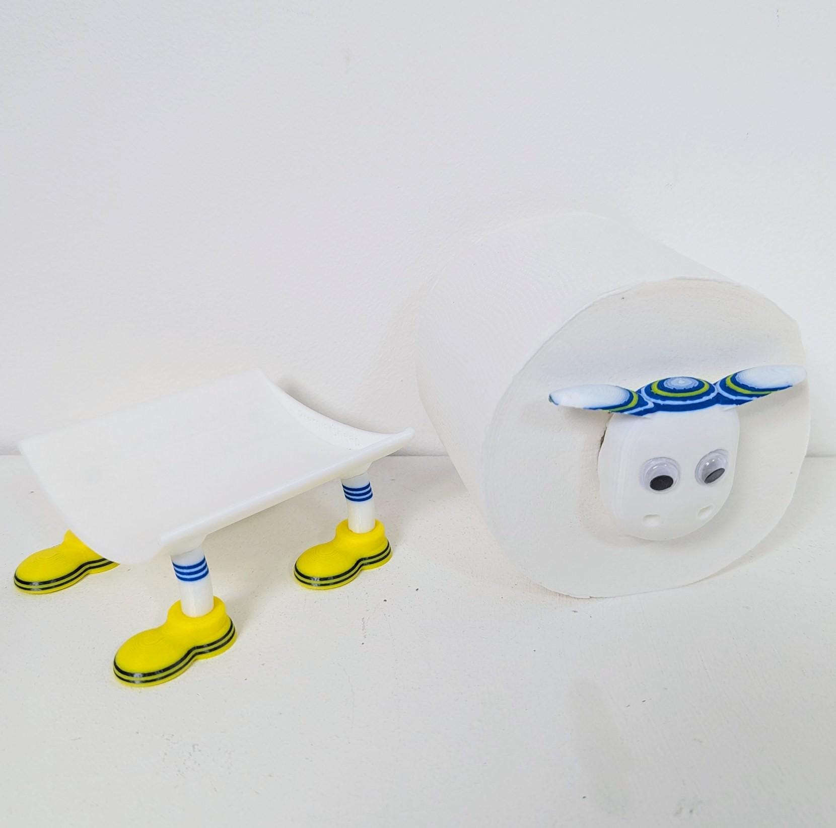 Chaddyverse Leeds United Toilet Roll Holder – 3D Printed Football Fan Gift