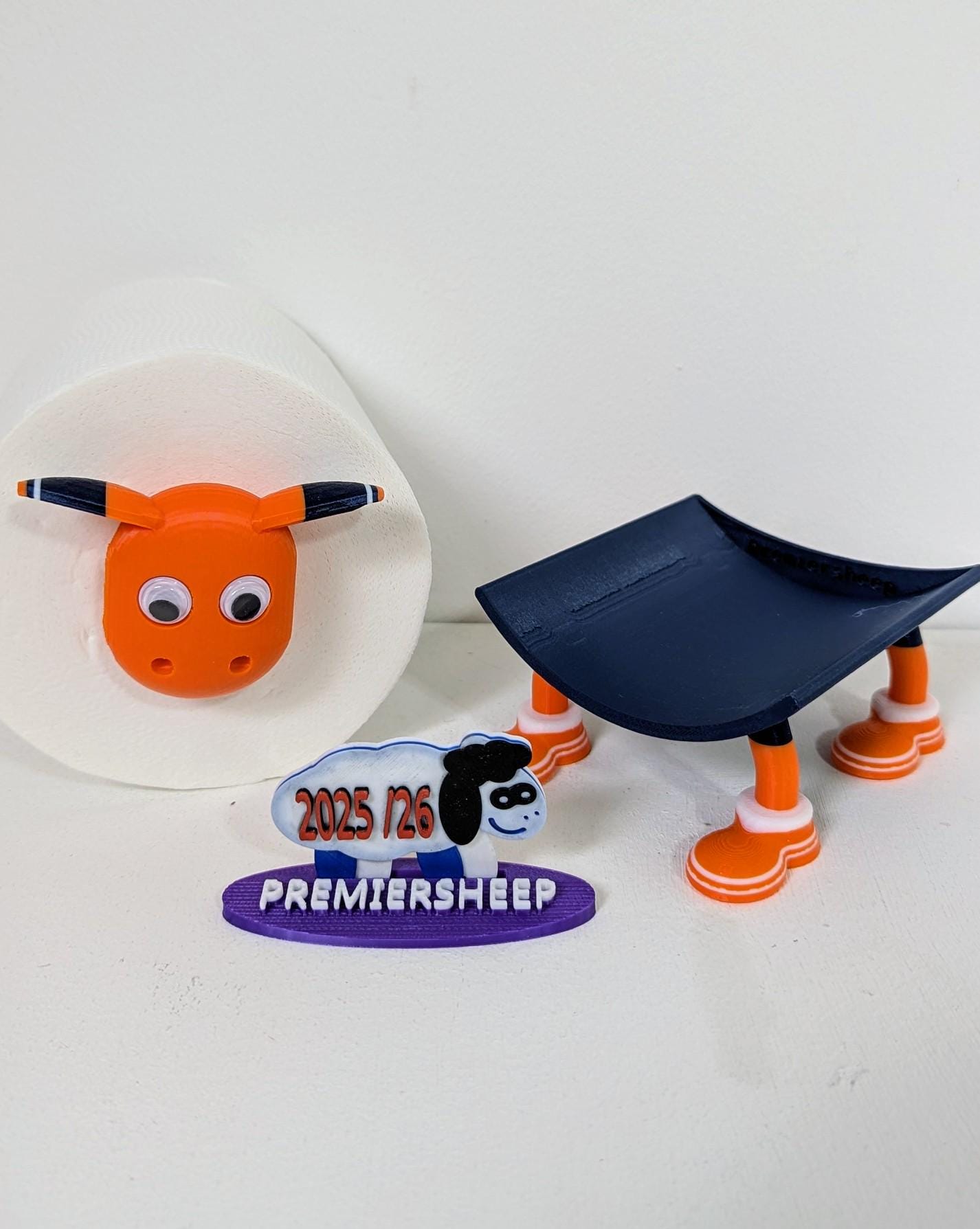 Chaddyverse Luton Town Sheep Toilet Roll Holder – 2025/26 Football Fan Gift