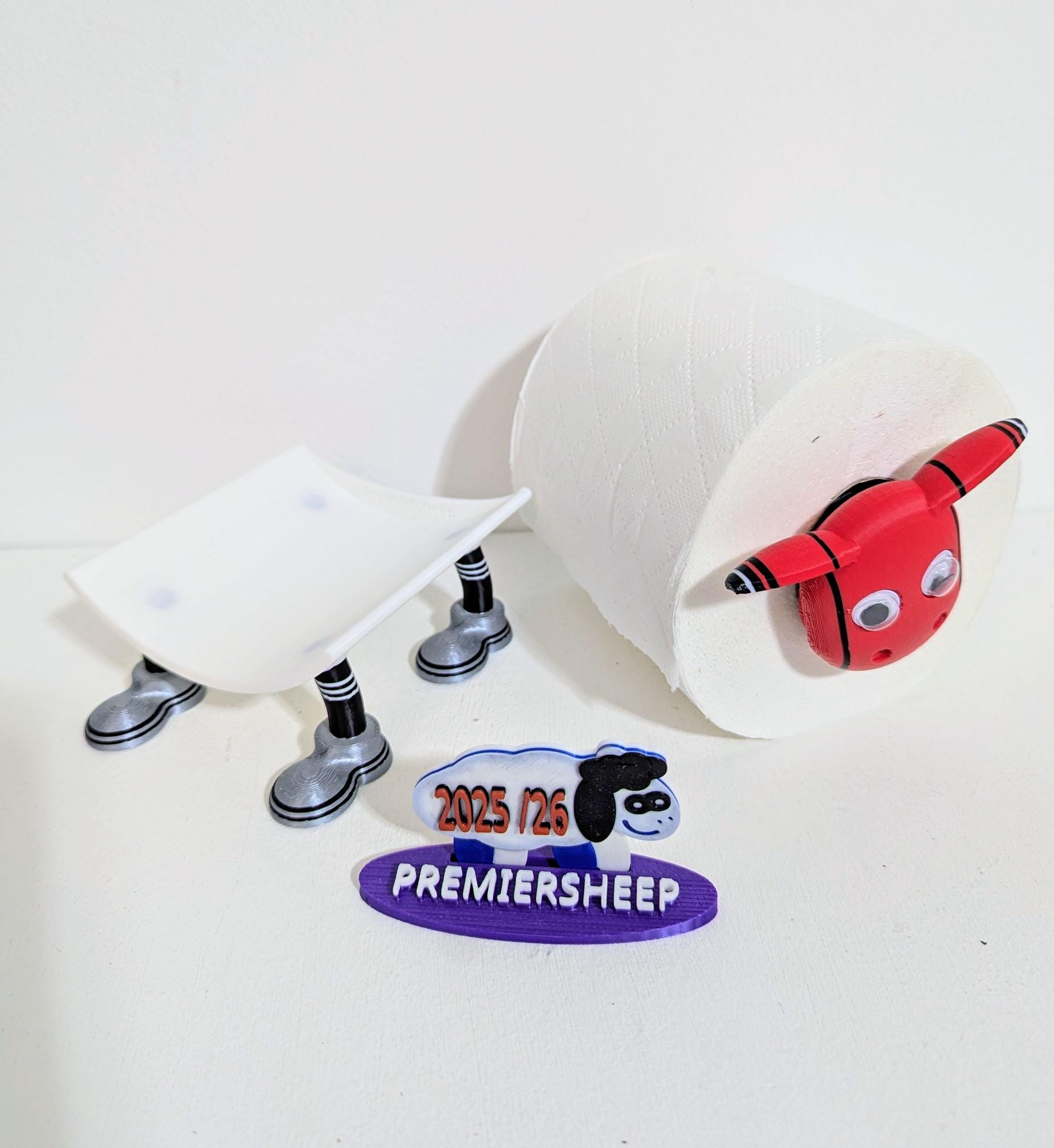 Manchester United Toilet Roll Holder – Premiersheep Football Fan Gift