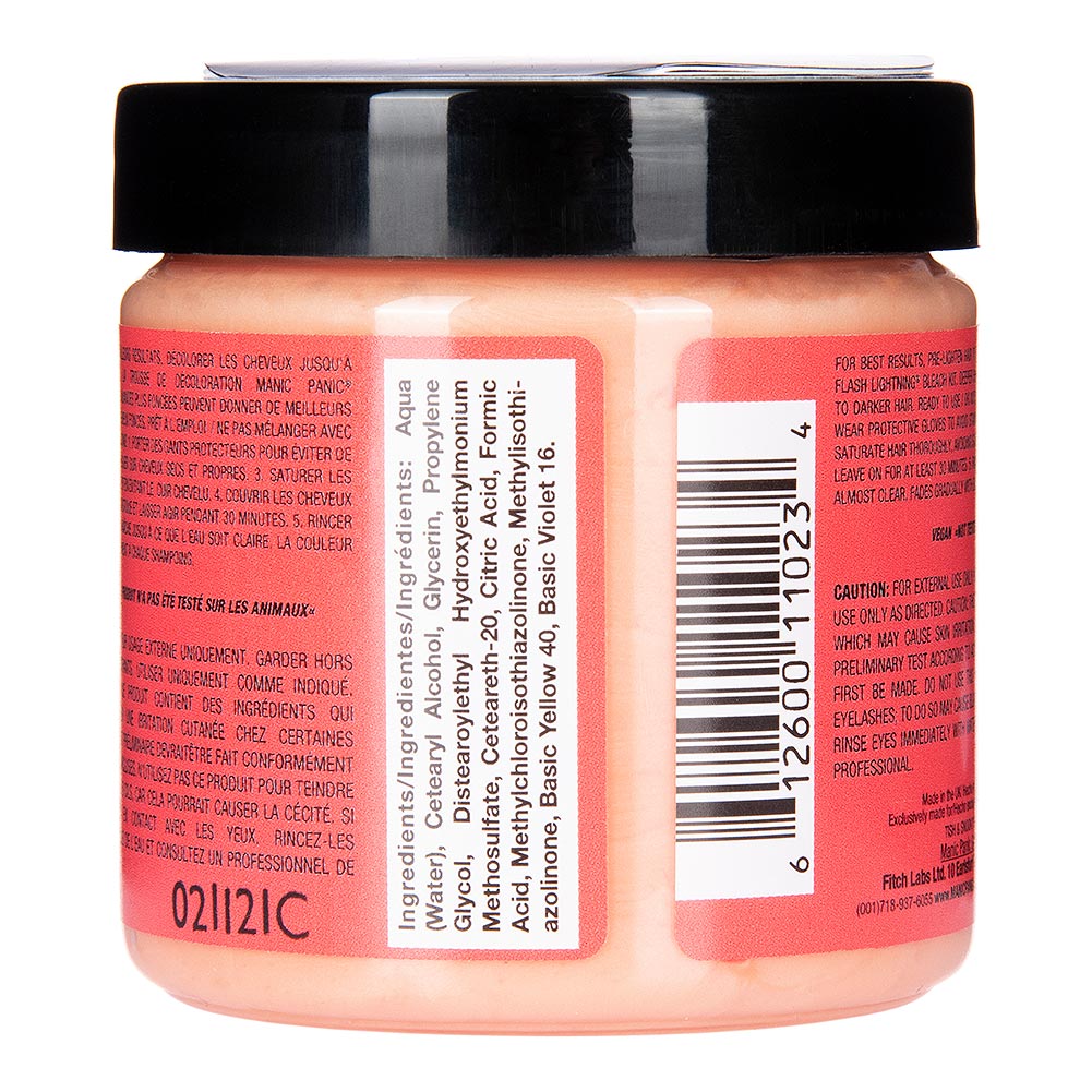 Manic Panic Pretty Flamingo Neon Coral Hair Dye - UV Reactive Cream