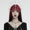 Punk Rave Estrella Tiara – Stainless Steel Celestial Sun Moon Crown