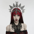 Punk Rave Nicandra Gothic Skull Crown | Metal Halo with 3D Gemstones