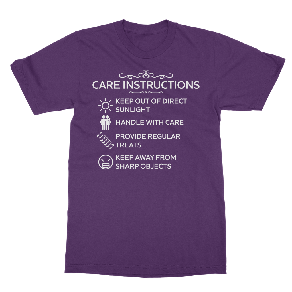Kate's Clothing Care Instructions Heavy Cotton Unisex T-Shirt | White