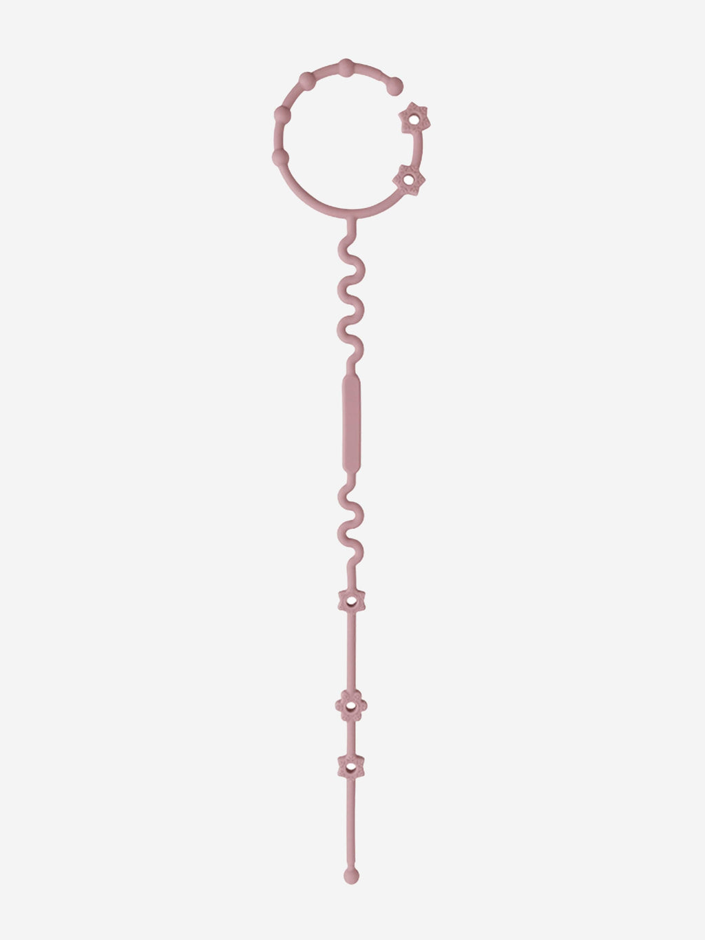 Bloom Bambini Silicone Teether and Pacifier Clip in Purple – BPA Free