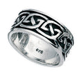 Gecko Jewellery Retail Celtic Band Ring – Oxidized Silver Pattern