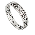 Gecko Jewellery Sterling Silver Filigree Band Ring – Stacking Style