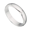 Gecko Jewellery 4mm Curved Band Ring – Plain Finish Engravable Ring