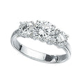 Gecko Jewellery Sterling Silver Triple Stone CZ Trilogy Ring
