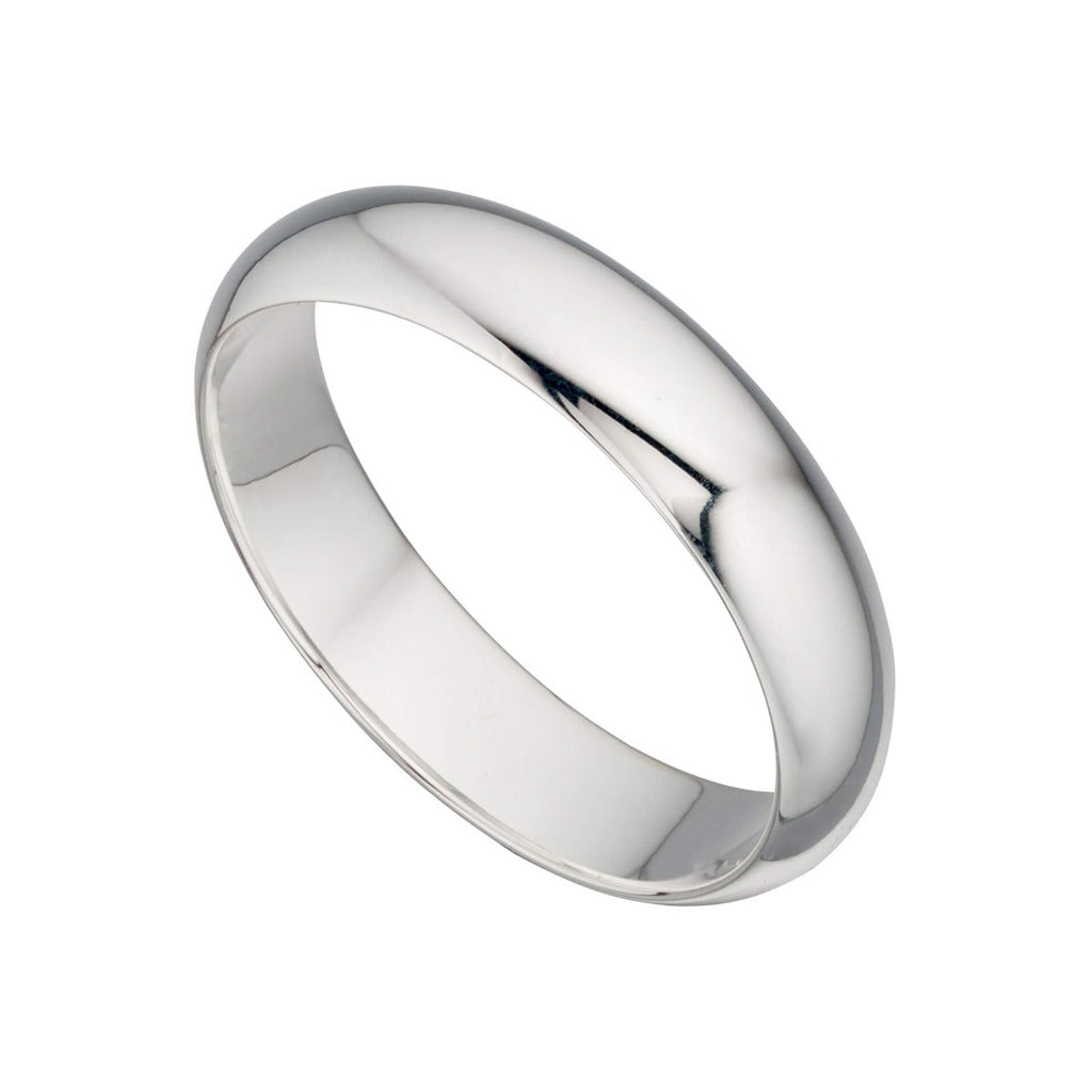 Gecko Jewellery Sterling Silver Plain Band Ring for Custom Engraving