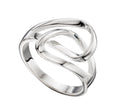 Gecko Jewellery Double Loop Ring – Polished Sterling Silver Band
