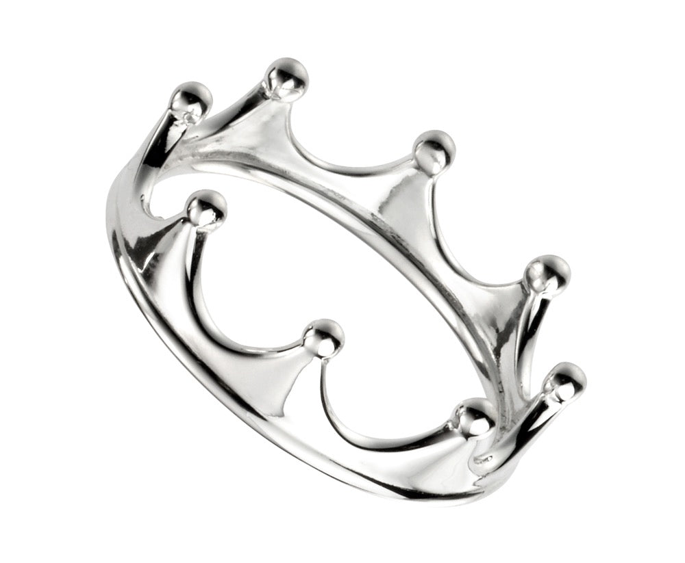Crown Ring in Sterling Silver by Gecko Jewellery Retail – Regal Gift