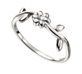 Flower Vine Ring in Sterling Silver by Gecko Jewellery Retail
