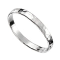 Gecko Jewellery Hammered Band Ring – Thin Sterling Silver Band