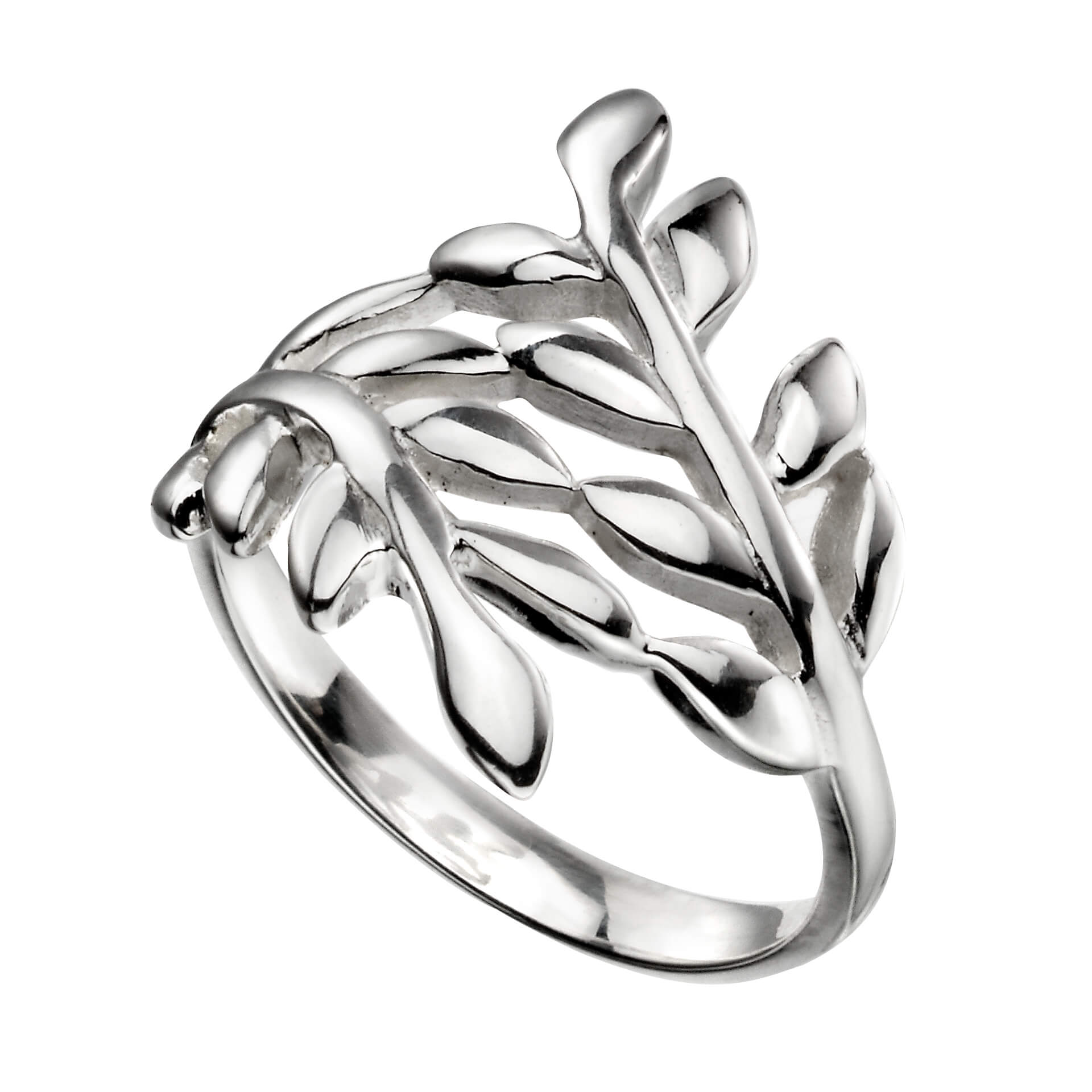 Vine Leaf Wrap Ring in Sterling Silver | Gecko Jewellery Retail