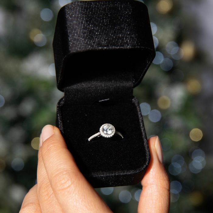 Diamonfire Round Cluster Ring | Sterling Silver Zirconia Jewellery