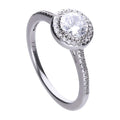 Diamonfire Round Cluster Ring | Sterling Silver Zirconia Jewellery