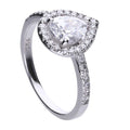 Diamonfire Teardrop Ring | Sterling Silver Pave Zirconia Ring