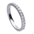 Diamonfire Half Eternity Band Ring | Sterling Silver Zirconia Stones
