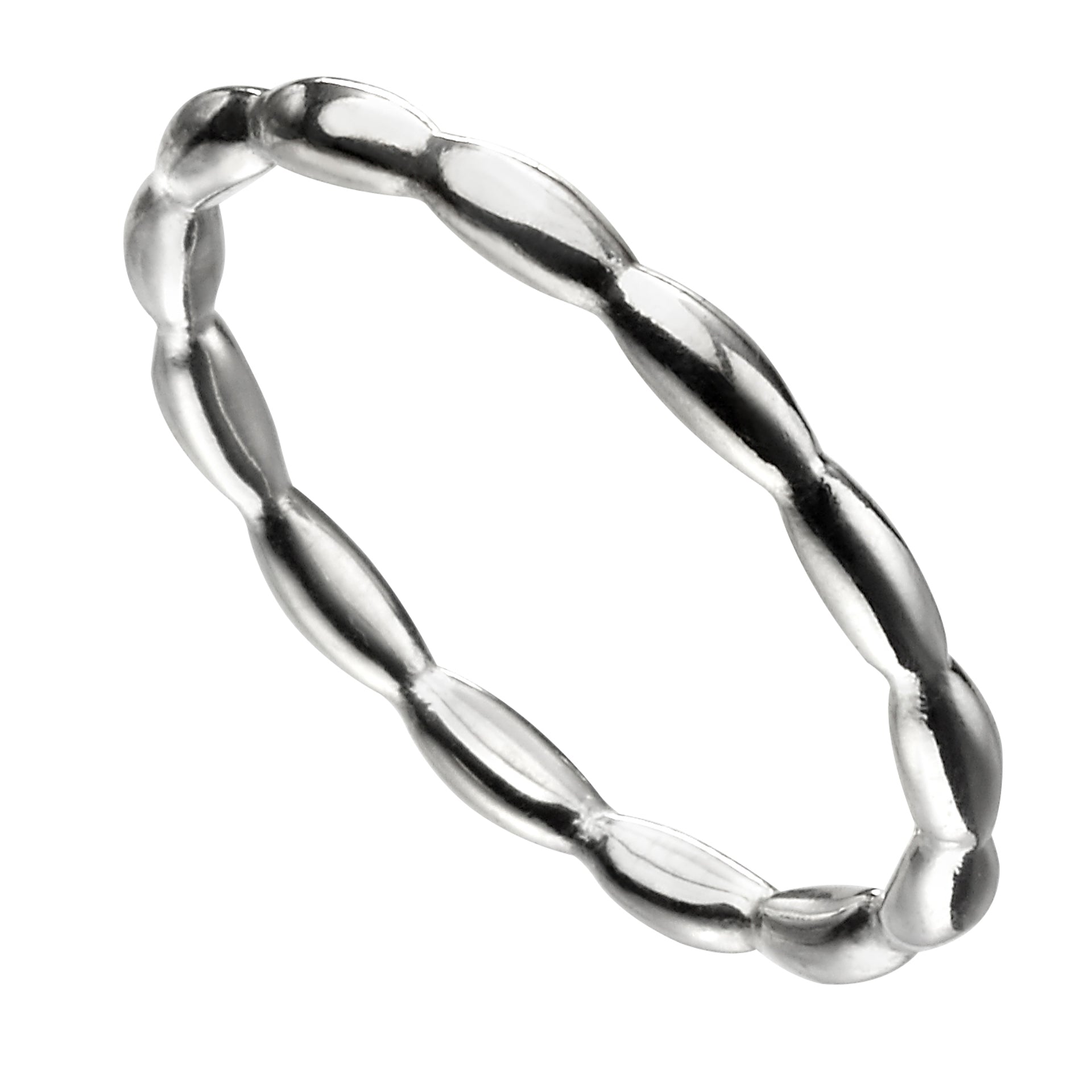 Gecko Jewellery Organic Band Ring – Classic Sterling Silver Accessory
