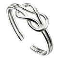 Gecko Jewellery Silver Love Knot Toe Ring – Adjustable Holiday Accessory