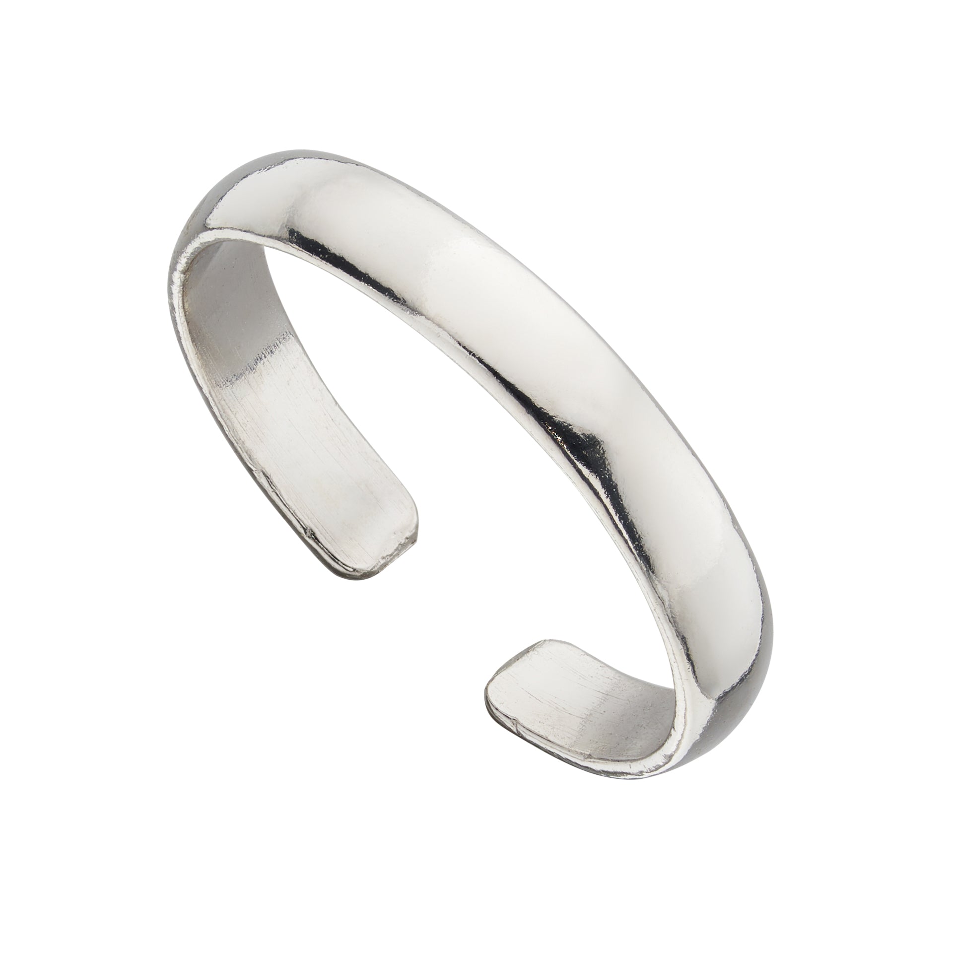 Gecko Jewellery Plain Band Toe Ring – Adjustable Silver Holiday Accessory