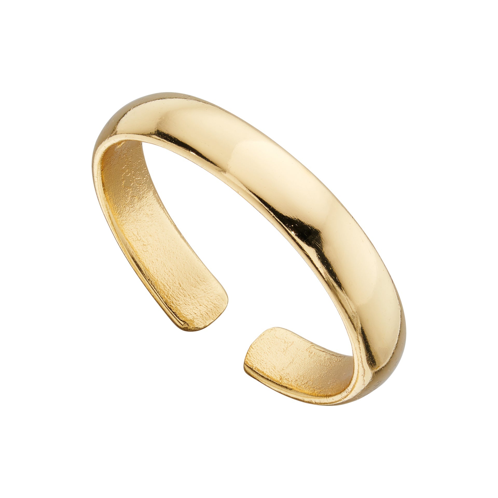 Gecko Jewellery Plain Band Toe Ring – Adjustable Silver Holiday Accessory