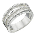 Flower Bud Ring by Gecko Jewellery – 9mm Sterling Silver Modern Band
