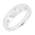 Gecko Jewellery Starry Night Ring – Cubic Zirconia Silver Band