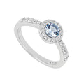 Diamonfire Blue Zirconia Pave Ring | Sterling Silver Luxury Jewellery