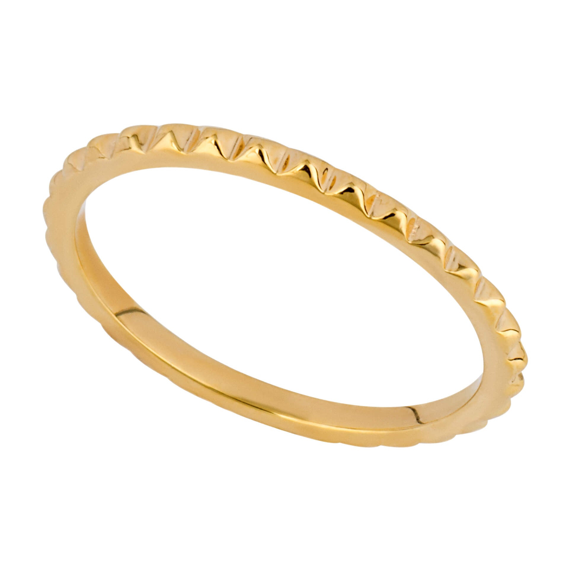 Gecko Jewellery Studded Textured Ring | Recycled Sterling Silver