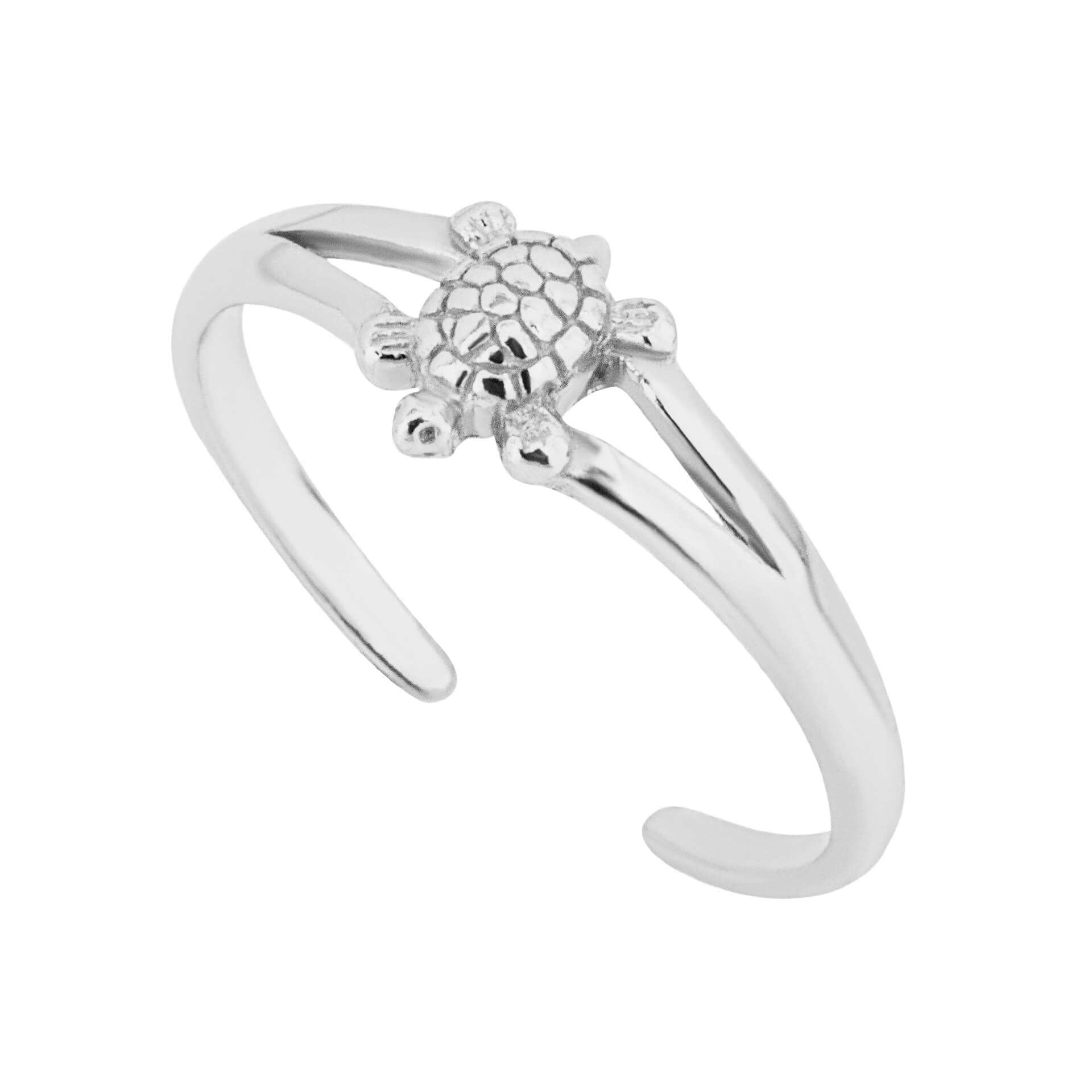 Turtle Toe Ring in Sterling Silver – Adjustable Gecko Jewellery Retail