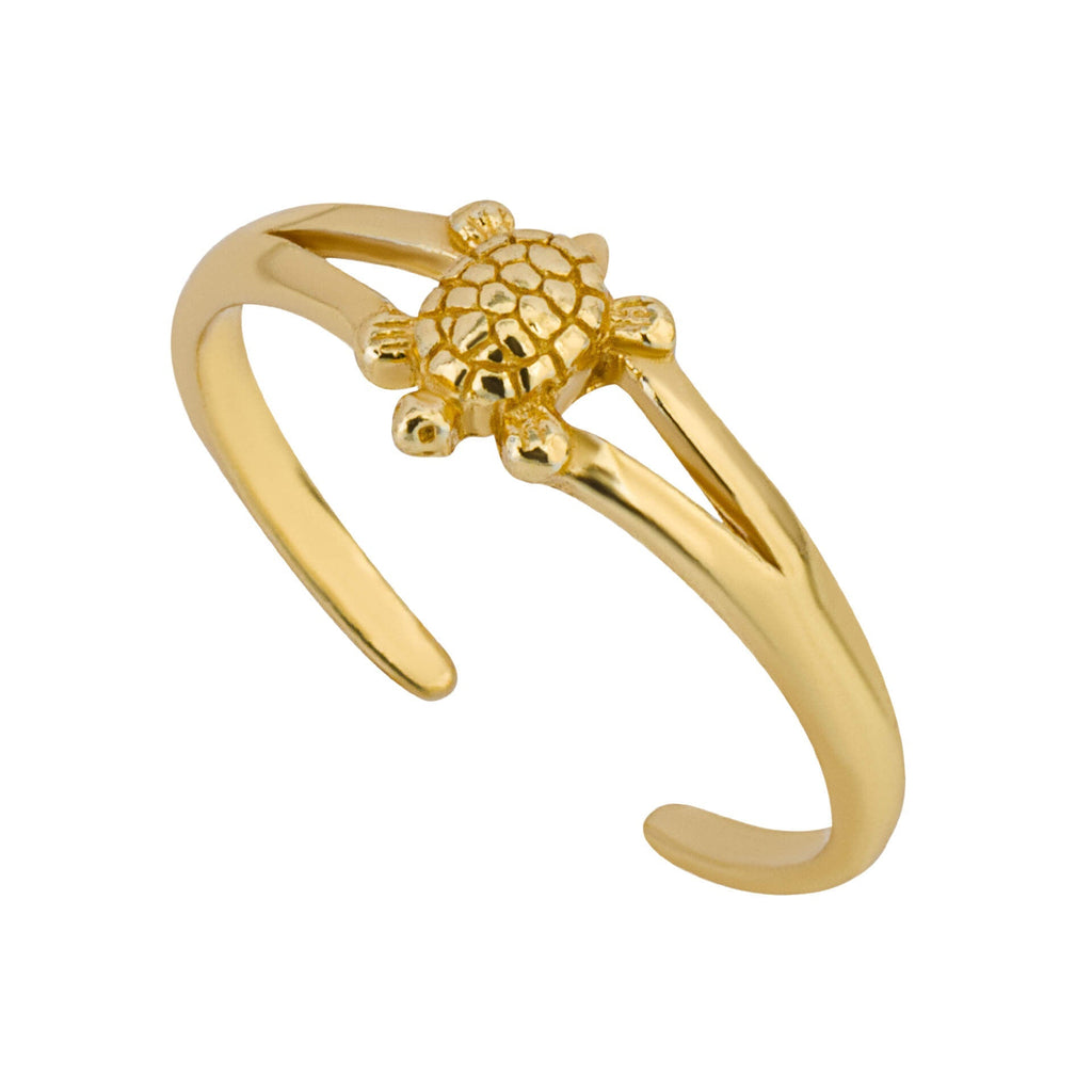 Turtle Toe Ring in Sterling Silver – Adjustable Gecko Jewellery Retail
