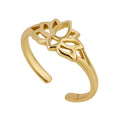 Gecko Jewellery Sterling Silver Lotus Blossom Adjustable Toe Ring