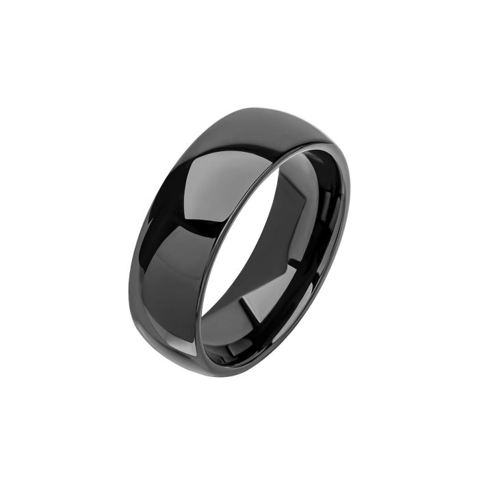 Black Plated Tungsten Ring