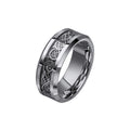 Gecko Jewellery Filigree Tungsten Ring – Elegant Men's Durable Band
