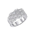 Diamonfire Zirconia Cluster Ring – Sterling Silver Statement Jewellery