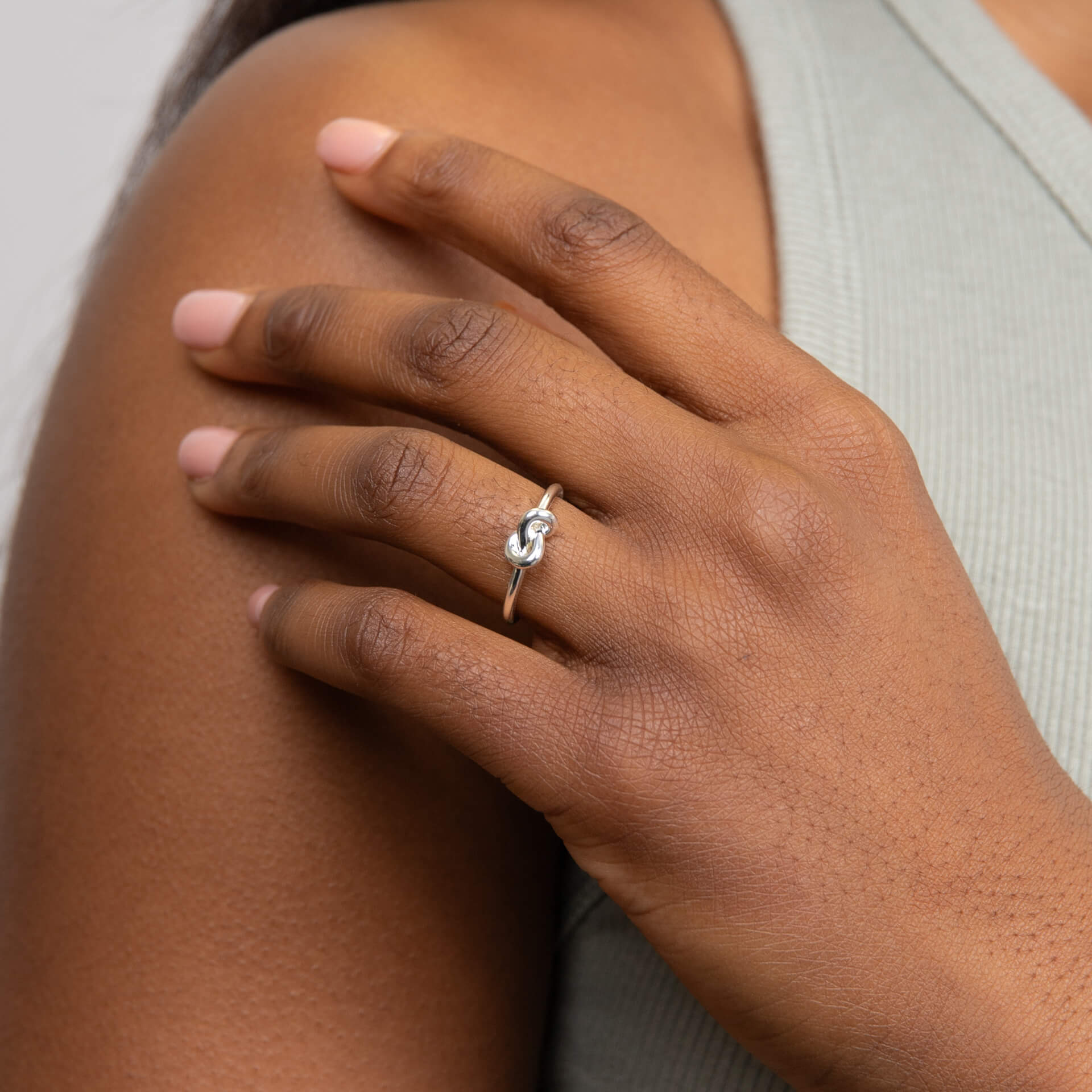 Love Knot Ring – Gecko Jewellery Recycled Sterling Silver Band