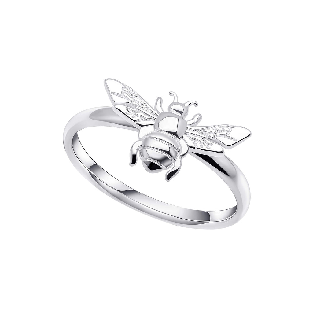 Bee Ring in Recycled Sterling Silver by Gecko Jewellery Retail