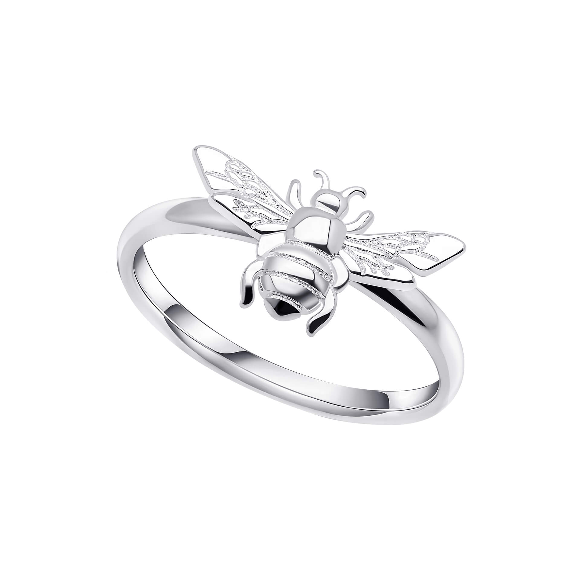 Bee Ring in Recycled Sterling Silver by Gecko Jewellery Retail