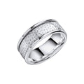 Gecko Jewellery Hammered Spinner Ring in Recycled Sterling Silver