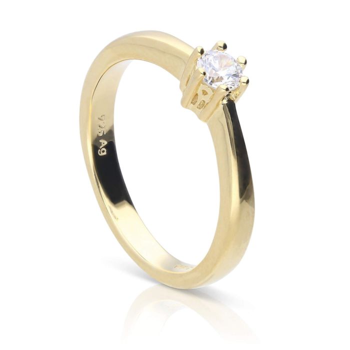 Diamonfire Six Claw Carat Ring | Sterling Silver Zirconia Solitaire