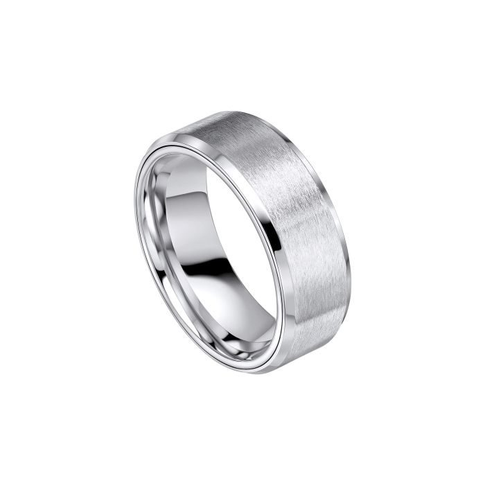 Gecko Jewellery Brushed Stainless Steel Spinner Ring for Men