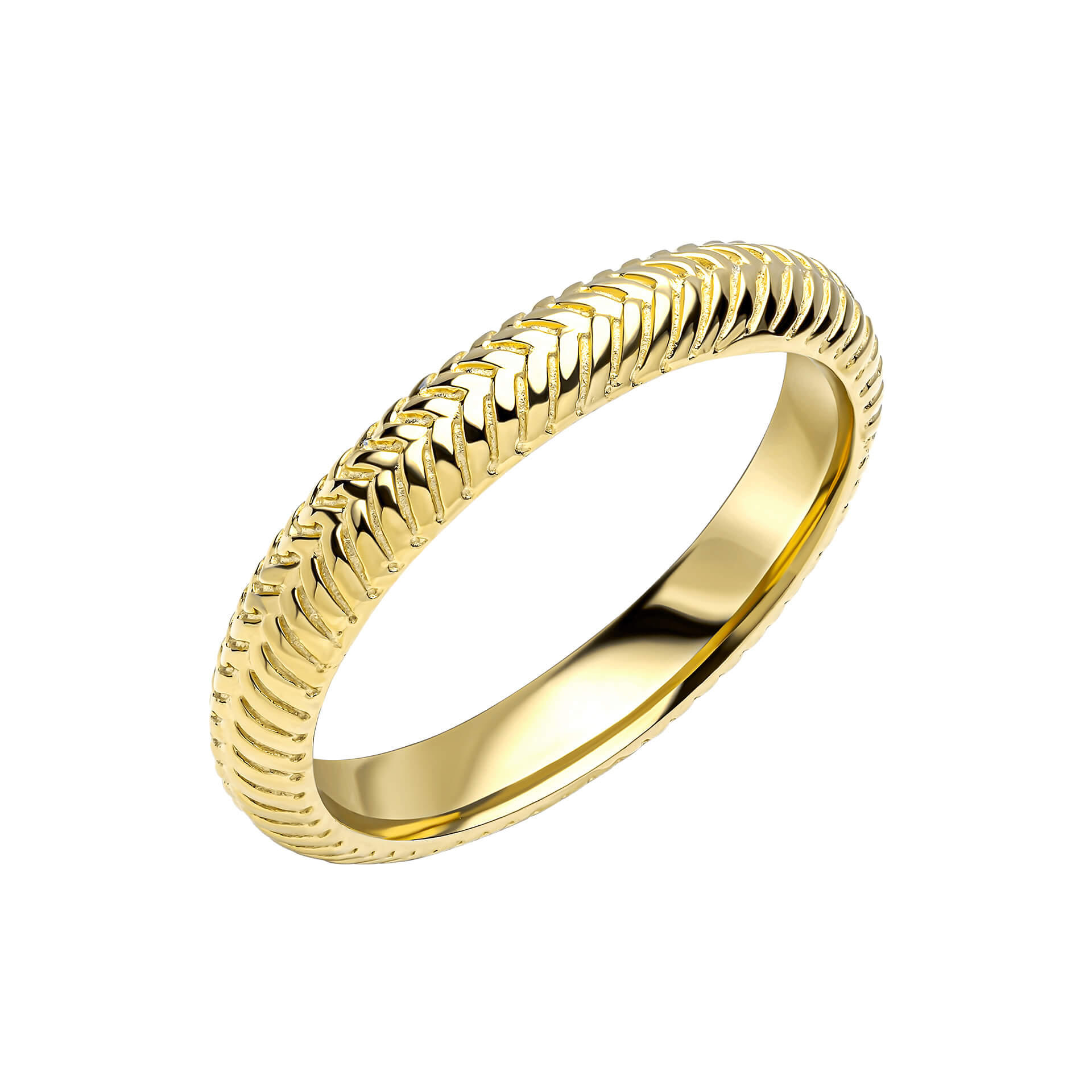Gecko Jewellery Picnic Basket Weave Ring - Laura Ashley Inspired