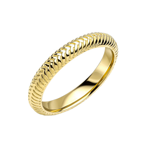 Gecko Jewellery Picnic Basket Weave Ring - Laura Ashley Inspired